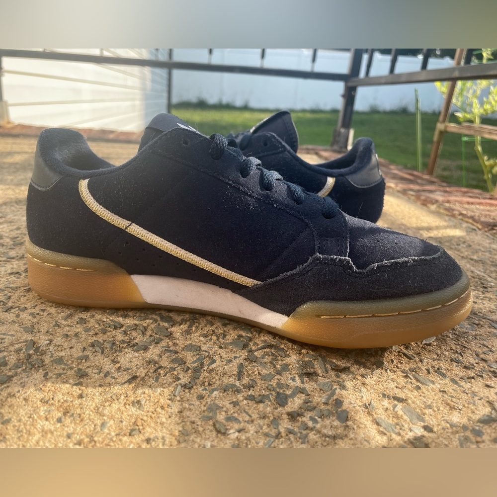 Women’s Adidas Navy Blue Continental 80 Suede Sneakers - Picture 8 of 10